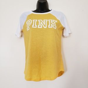 VsS Pink yellow/ white shirt